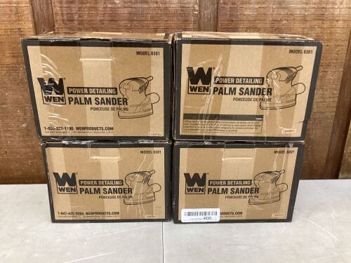 Lot of (4) WEN 6301 Electric Detailing Palm Sander - Lot 279