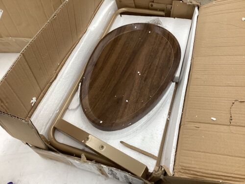 Lot of (2) Small C Shaped End Table - Unknown if Complete  - Lot 543