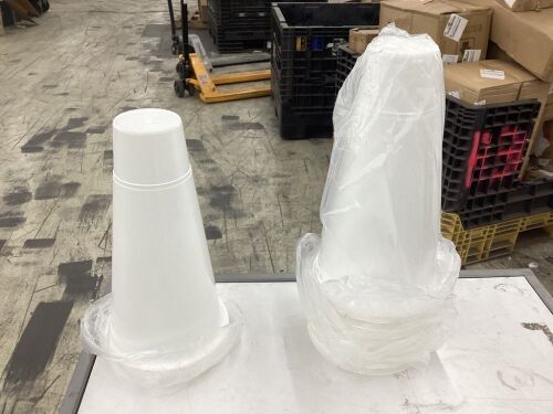 Lot of (12) White Cones, 15" Tall - Lot 544