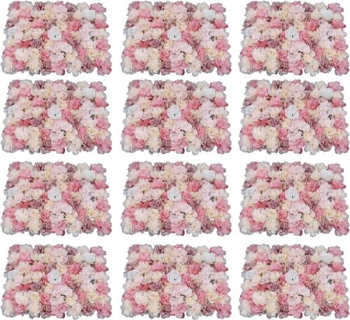 Artificial Flower Wall Panels, 12 pc  - Lot 559