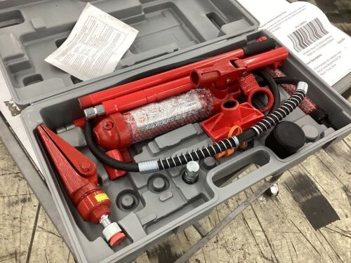 4 Ton Portable Lift Hydraulic Jack Body Frame Repair Kit - Broken Case - Lot 561