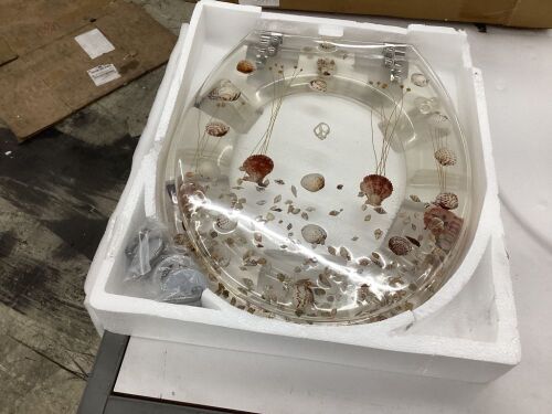 Sea Shell Toilet Seat  - Lot 575