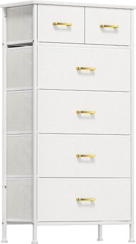 YILQQPER Tall Dresser with 6 Fabric Drawers - Lot 744