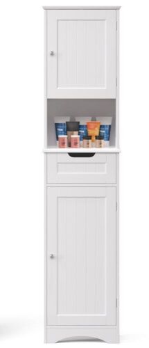 67”H Narrow Bathroom Storage Cabinet - Lot 280