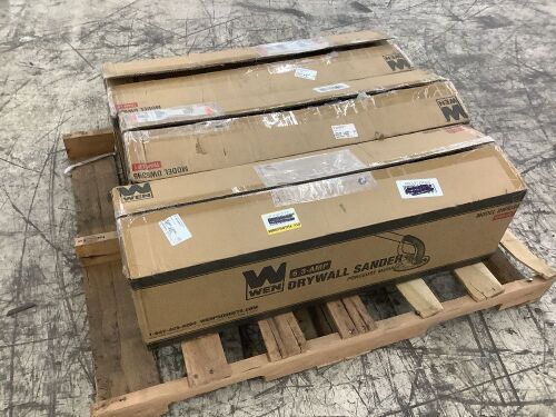 Lot of (3) WEN DW6395 Variable Speed 6.3-Amp Drywall Sander with Mid-Mounted Motor - Lot 288