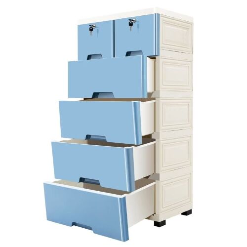 6 Drawer Dresser Plastic Dresser - Lot 701