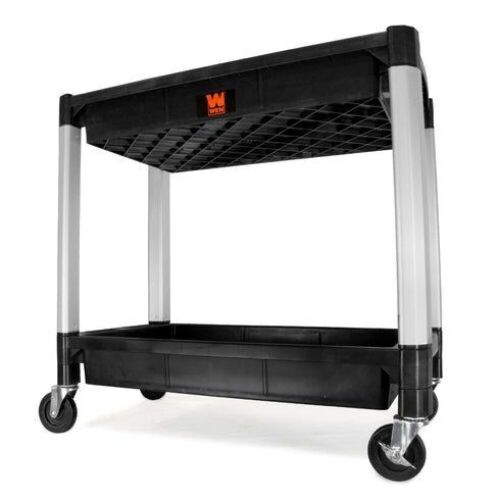 WEN 73162 Two-Tray 300-Pound Capacity Double Decker Service and Utility Cart - Lot 55