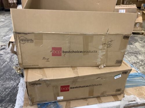 Lot of (2) 60" Pre-Lit Artificial Fir Christmas Wreath w/ LED Lights, Plug-In, PVC Tips  - Lot 628