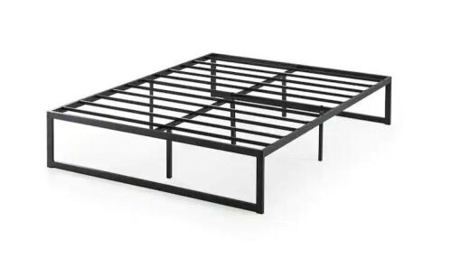 Zinus Abel Black Metal Queen Platform Bed Frame - Lot 629
