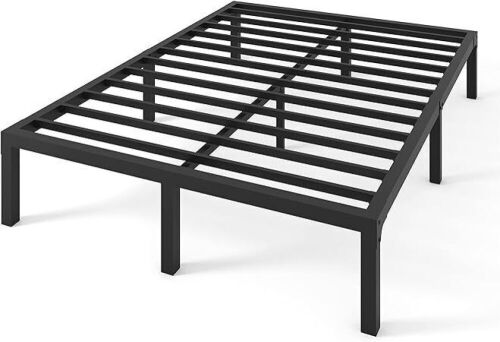 14 Inch High Metal Platform Bed Frame, King  - Lot 443