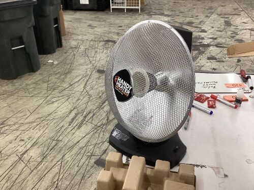 Handy Heater 1200-Watt Oscillating Parabolic Heater - Does Not Oscillate   - Lot 420