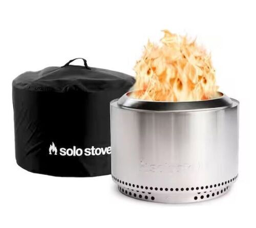 Solo Stove Yukon, Stand & Shelter 2.0 Outdoor Stainless Steel Wood Burning Fire Pit  - Lot 28