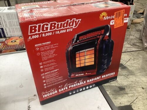 Mr. Heater 18,000 BTU Portable Radiant Propane Big Buddy Pro Series Heater - Lot 433