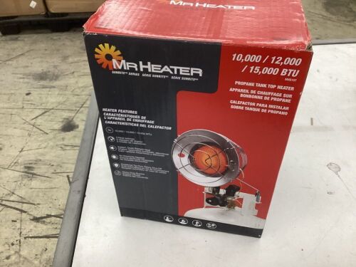 Mr. Heater Single Tank Top 15,000 BTU Radiant Propane Space Heater  - Lot 411