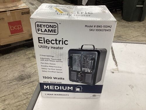 5120 BTUs Forced Air Electric Milkhouse Utility Furnace with Thermostat  - Lot 386