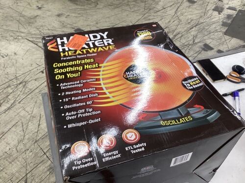 1200-Watt Oscillating Parabolic Heater  - Lot 396