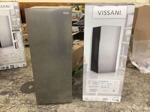 Vissani 7 cu. ft. Convertible Upright Freezer/Refrigerator in Stainless Steel Garage Ready - Scratch & Dent  - Lot 27