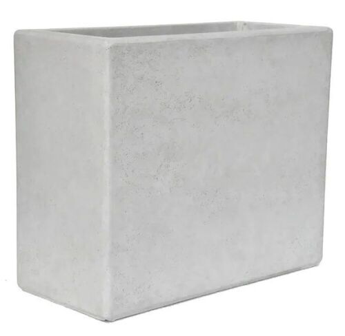 Composite White Wash Deck Box in a Smooth Cement Finish, 2 Pack - One Damaged - Lot 320