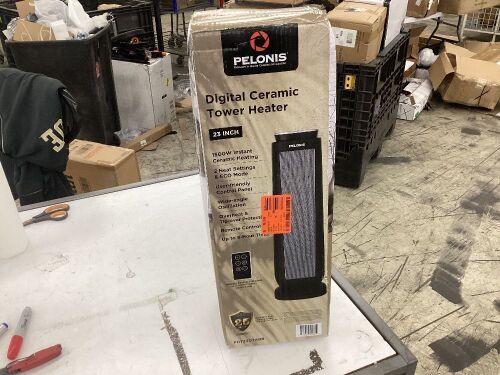 Pelonis 23 in. 1500-Watt Digital Tower Ceramic Heater  - Lot 359
