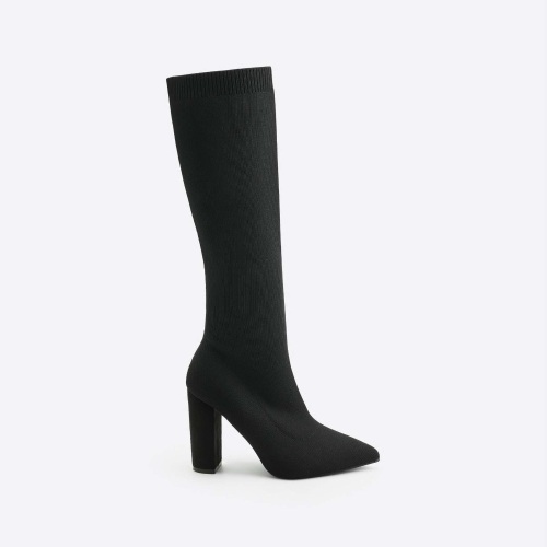 Newbella Mousse Fit Women Pointed Toe Sock Boots, Size 35  - Lot 319