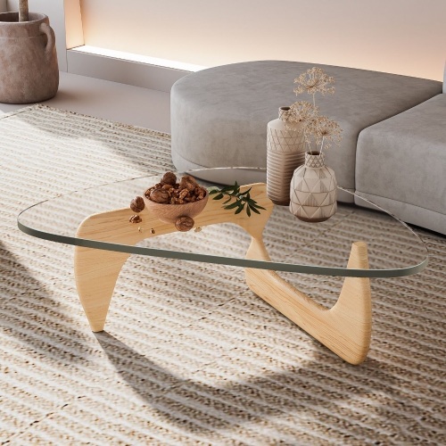 Triangle Glass Top Coffee Table  - Lot 144