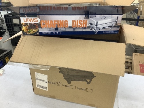 11L Stainless Steel Chafing Dish Buffet Set, 4 Pack  - Lot 301