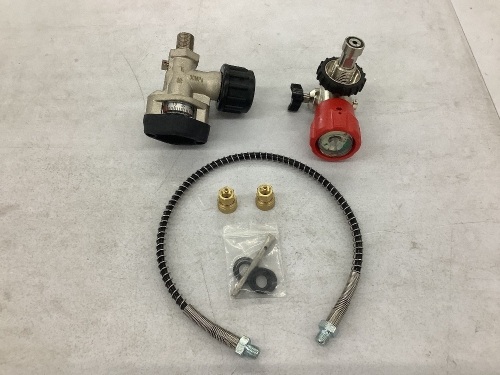 4500Psi Scuba SCBA Valve Regulator Fill Station Hose For PCP Air Tank M18x1.5 Threading  - Lot 141