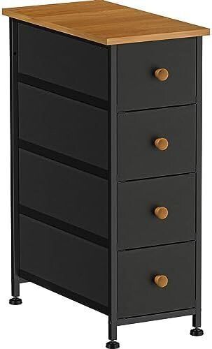 YILQQPER Narrow Dresser Storage Tower with 4 Drawers - Lot 179