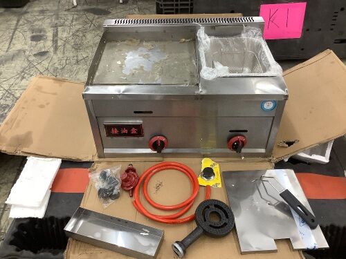 Countertop Griddle & Deep Fryer - Impact Damage - Lot 114
