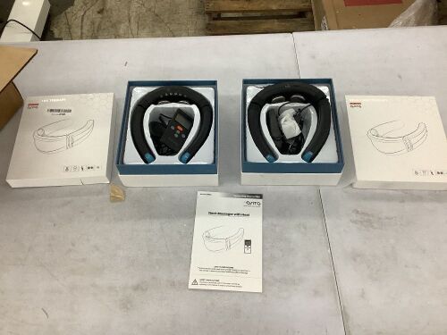 Lot of (2) Neck Massager with Heat  - Lot 372
