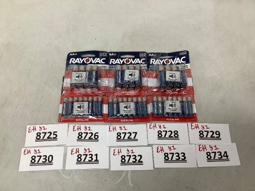 Rayovac Double A8 and Triple A8 Battery Packs 6ct - Lot 8727