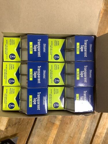2 Pack Transparent Tape 12ct - Lot 8968