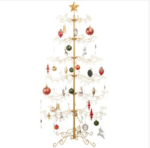 Wrought Iron Christmas Tree Ornament Display w/ Easy Assembly, Stand - 6ft $119.99 - Lot 273