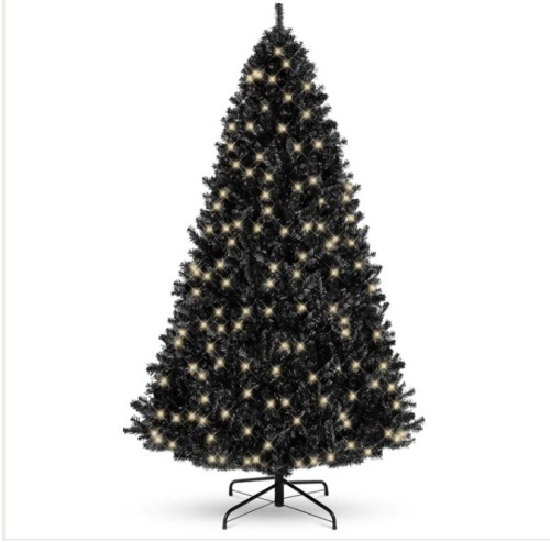 4 1/2' Pre-Lit Artificial Black Christmas Tree w/ Incandescent Lights, Metal Stand$85.99 - Lot 333