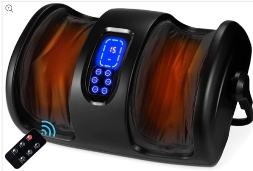 Reflexology Shiatsu Foot Massager w/ High-Intensity Rollers, Remote Control - Lot 184