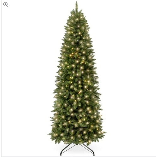 Pre-Lit Spruce Pencil Christmas Tree w/ Incandescent Lights - Lot 224