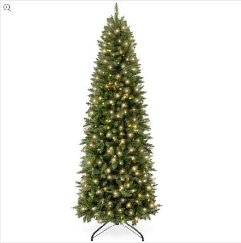 Pre-Lit Spruce Pencil Christmas Tree w/ Incandescent Lights - Lot 158