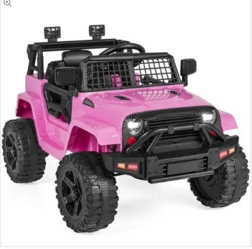 12V Kids Ride-On Truck Car w/ Parent Remote Control, Spring Suspension - Lot 23