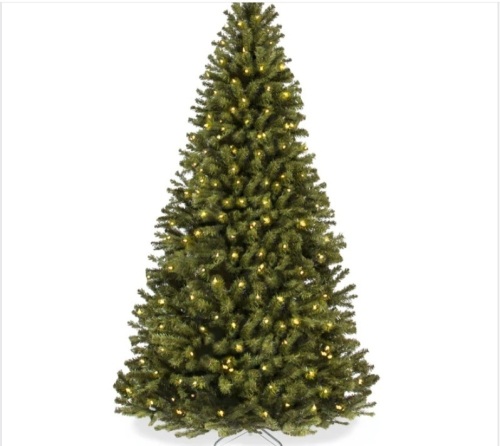 7 1/2' Pre-Lit Artificial Spruce Christmas Tree w/ Foldable Metal Base $249.99 - Lot 101