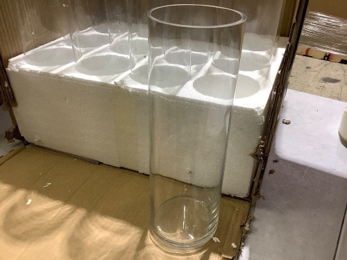 12" Glass Vases (lot of 12) - Lot 232