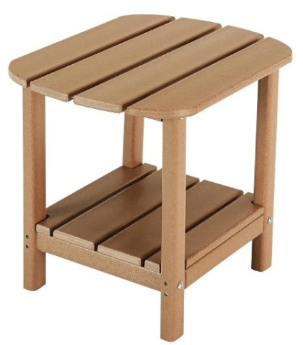 Double Adirondack Side Table, Outdoor Side Tables, End Tables for Patio, Backyard,Pool, Indoor Companion, Easy Maintenance & Weather Resistant $68.56 - Lot 234