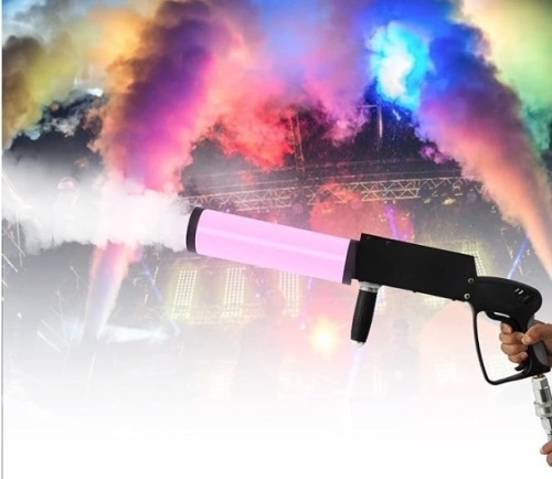 CO2 Handheld Fog Machine for CGA320 CO2 Tank, Smoke Machine CO2 Fog Cannon Gun with LED Lights DJ Effects Fogger Smoke Gun for Halloween, Party, Club, Bar $109.99 - Lot 236