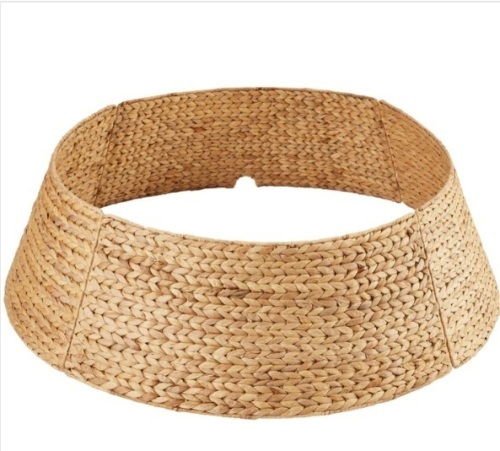 Woven Hyacinth Christmas Holiday Tree Collar - 42in - Lot 39