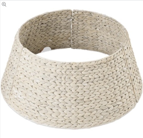 Woven Hyacinth Christmas Holiday Tree Collar - 24in - Lot 44
