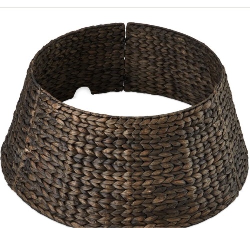 Woven Hyacinth Christmas Holiday Tree Collar - 24in $71.99 - Lot 337