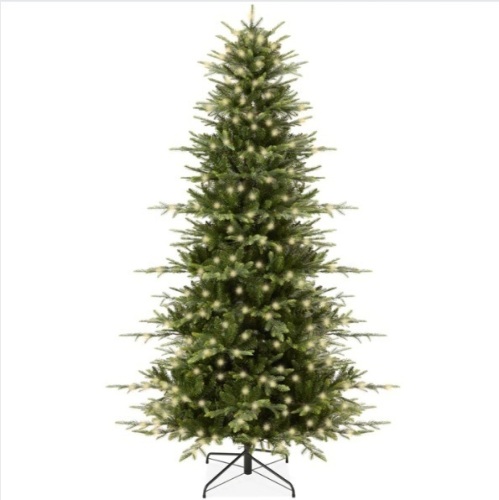 Pre-Lit Artificial Aspen Noble Fir Christmas Tree w/ Metal Stand - Lot 460