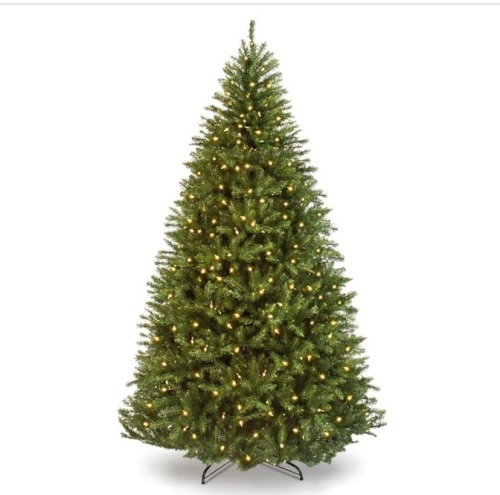 7 1/2' Pre-Lit Hinged Douglas Artificial Christmas Tree w/ Stand $329.99 - Lot 411