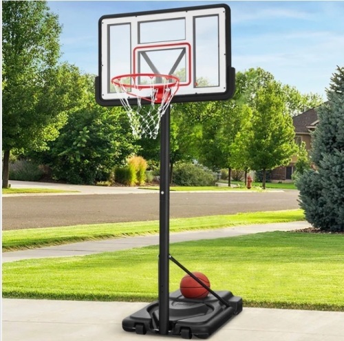 Adjustable Regulation-Size Basketball Hoop w/ Fillable Base, 2 Wheels $299.99 - Lot 421