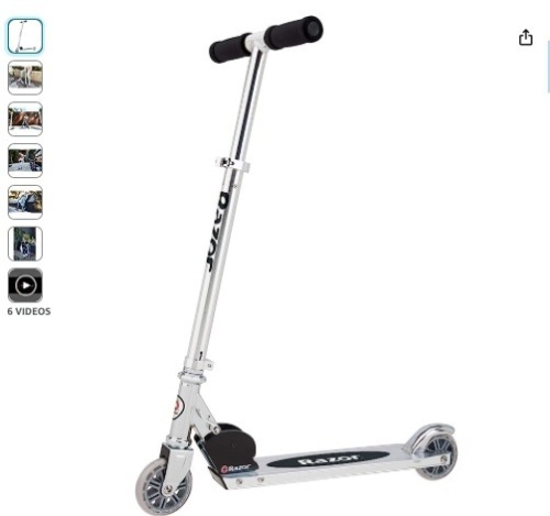 Razor A Kick Scooter for Kids - Lightweight, Foldable, Aluminum Frame, and Adjustable Handlebars - Lot 243