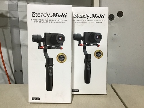 Lot of (2) hohem iSteady Multi 3-Axis Handheld Stabilizing Gimbal for Compact Digital Cameras - Lot 273